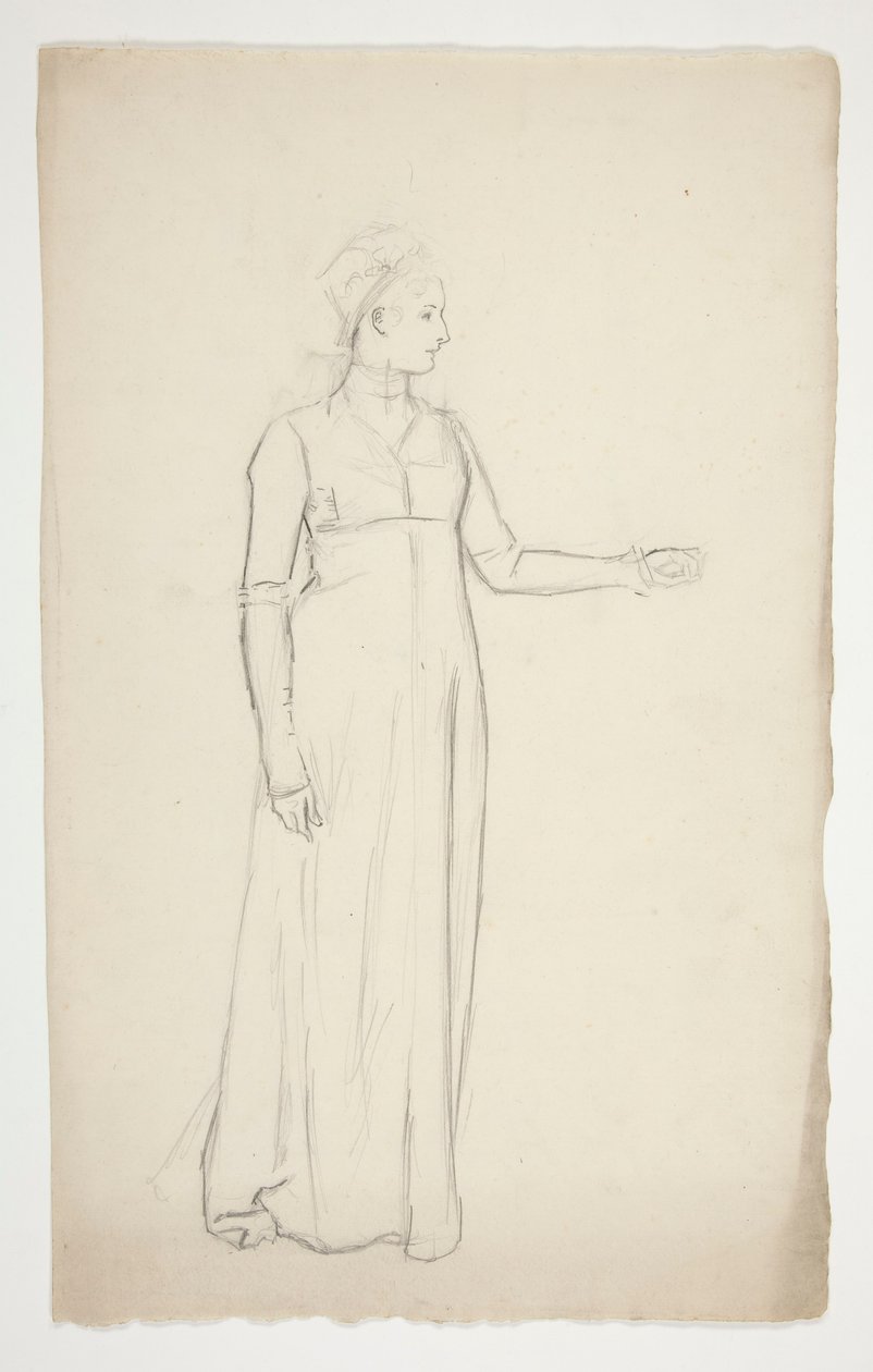Studie av en kvinne av Edwin Austin Abbey