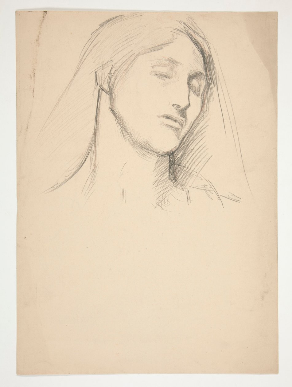 Studie av en kvinne av Edwin Austin Abbey