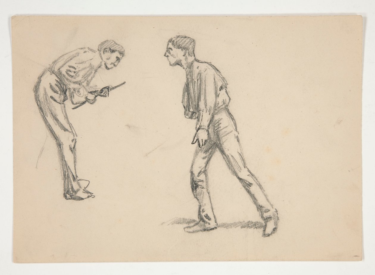 Studie av to menn av Edwin Austin Abbey