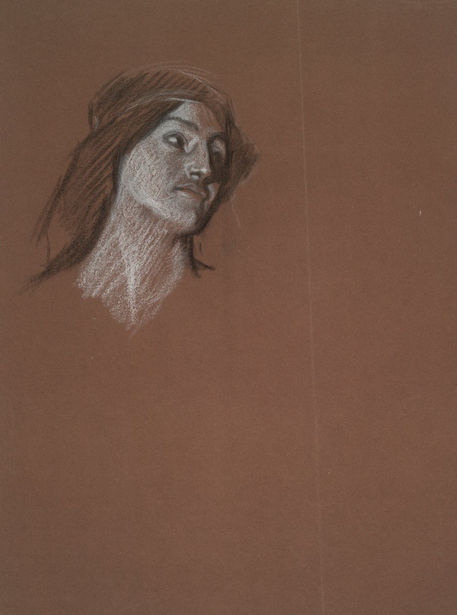 Studie av kvinne av Edwin Austin Abbey