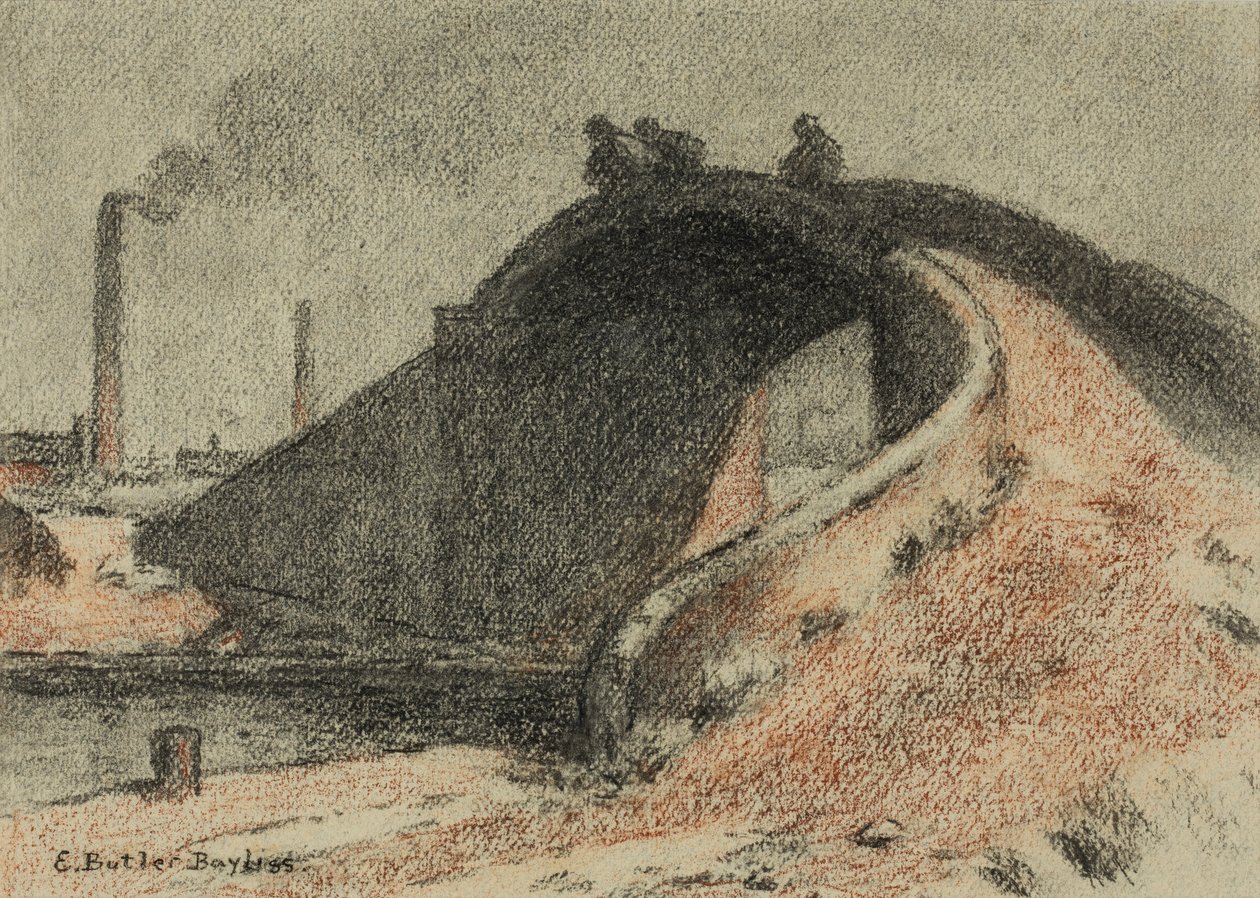 Canal Bridge (pastell på papir) av Edwin Butler Bayliss