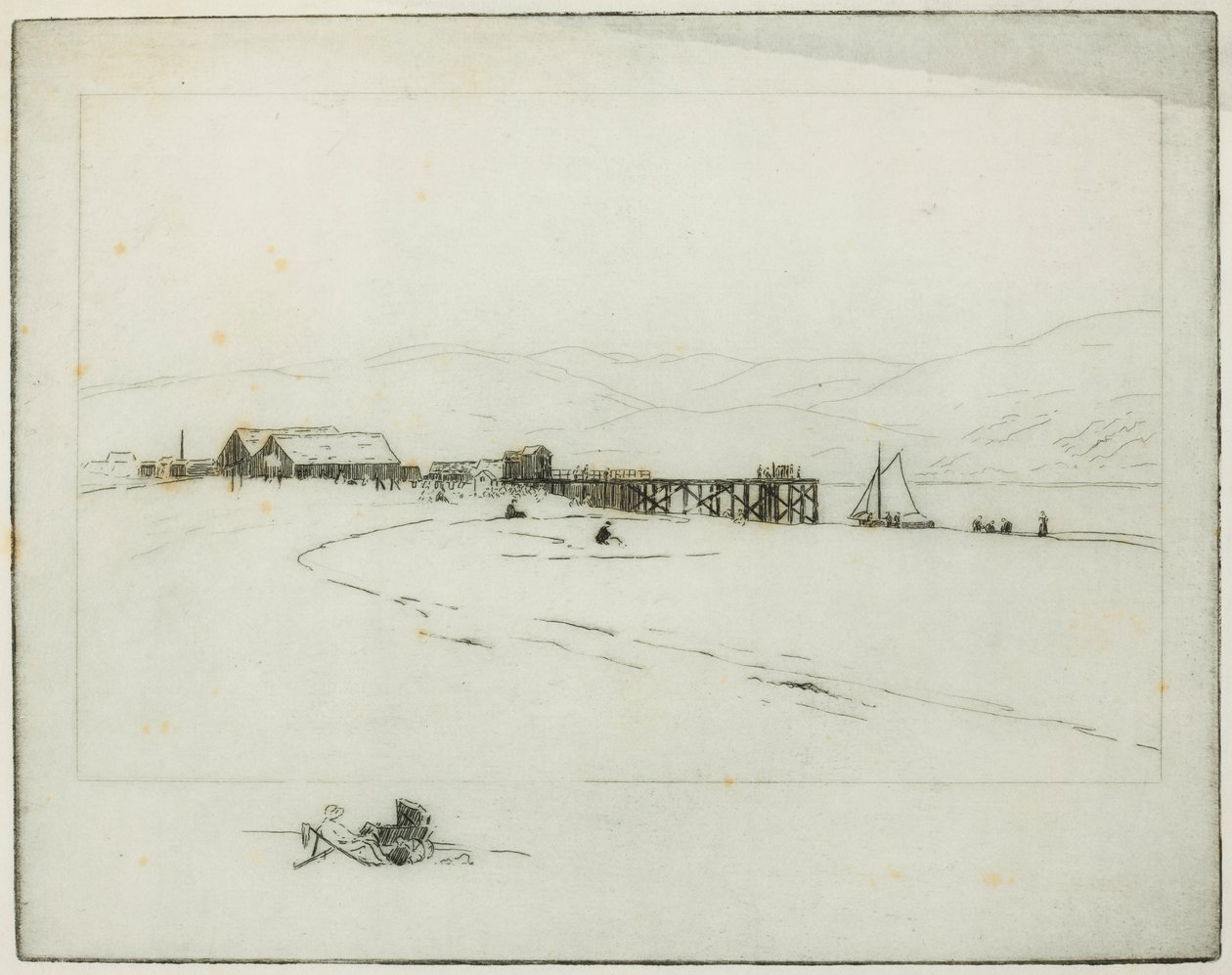 The Pier (etsing) av Edwin Butler Bayliss
