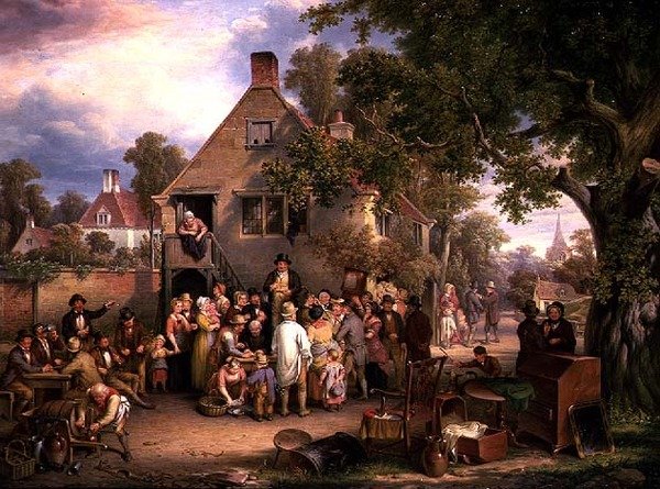 En landsbyauksjon av Edwin Cockburn