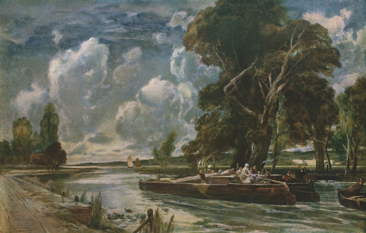 Kapteinernes bursdag, sent på 1800-tallet, ca 1930. av Edwin Ellis