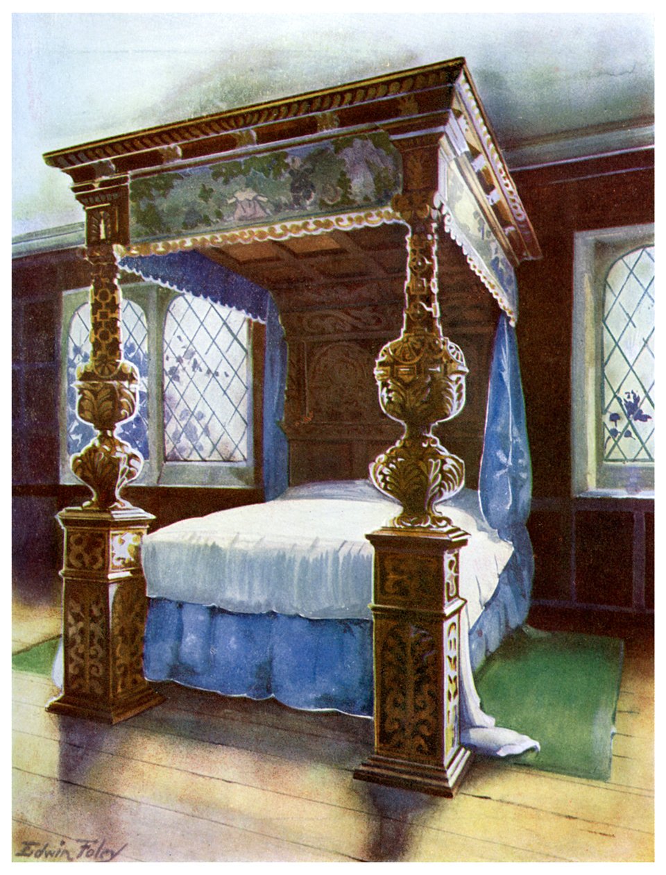 The Littlecote sengekant, 1910. av Edwin Foley