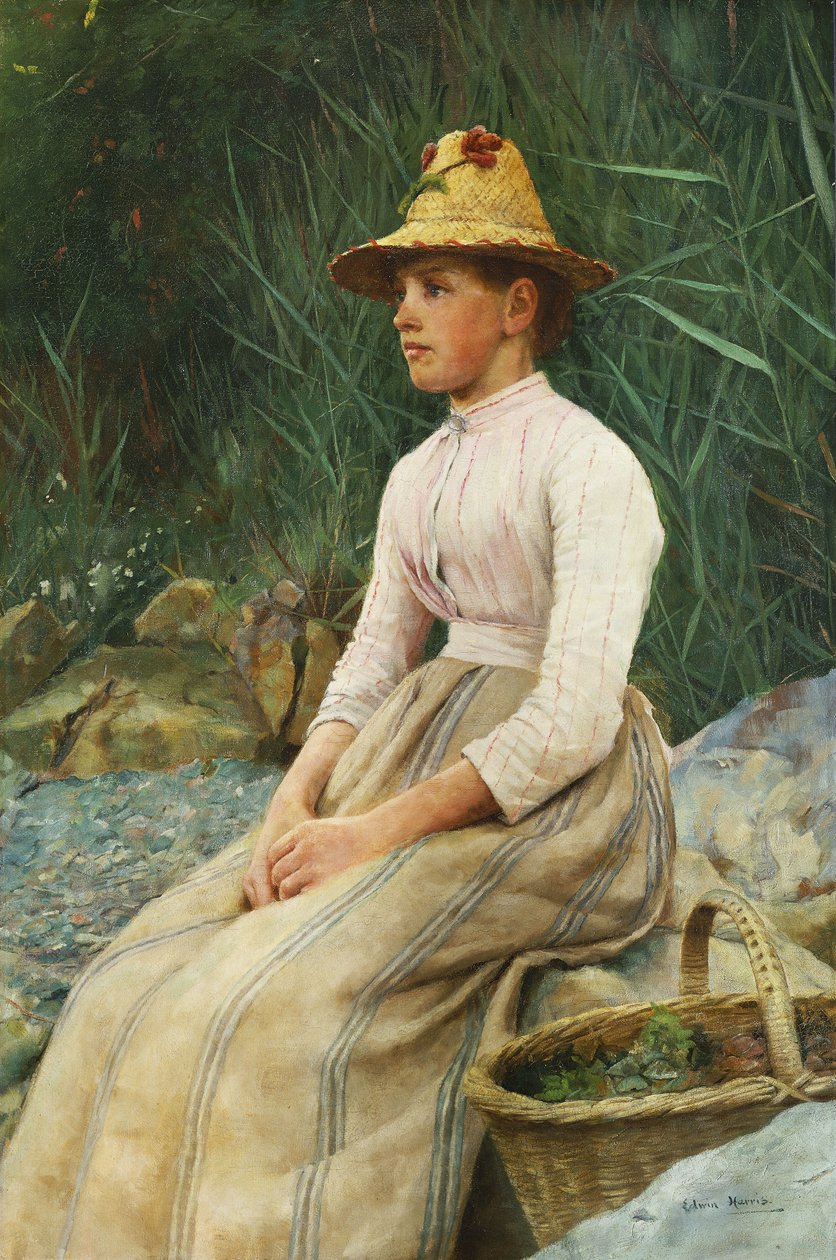 Blåskjelljenta, av Edwin Harris