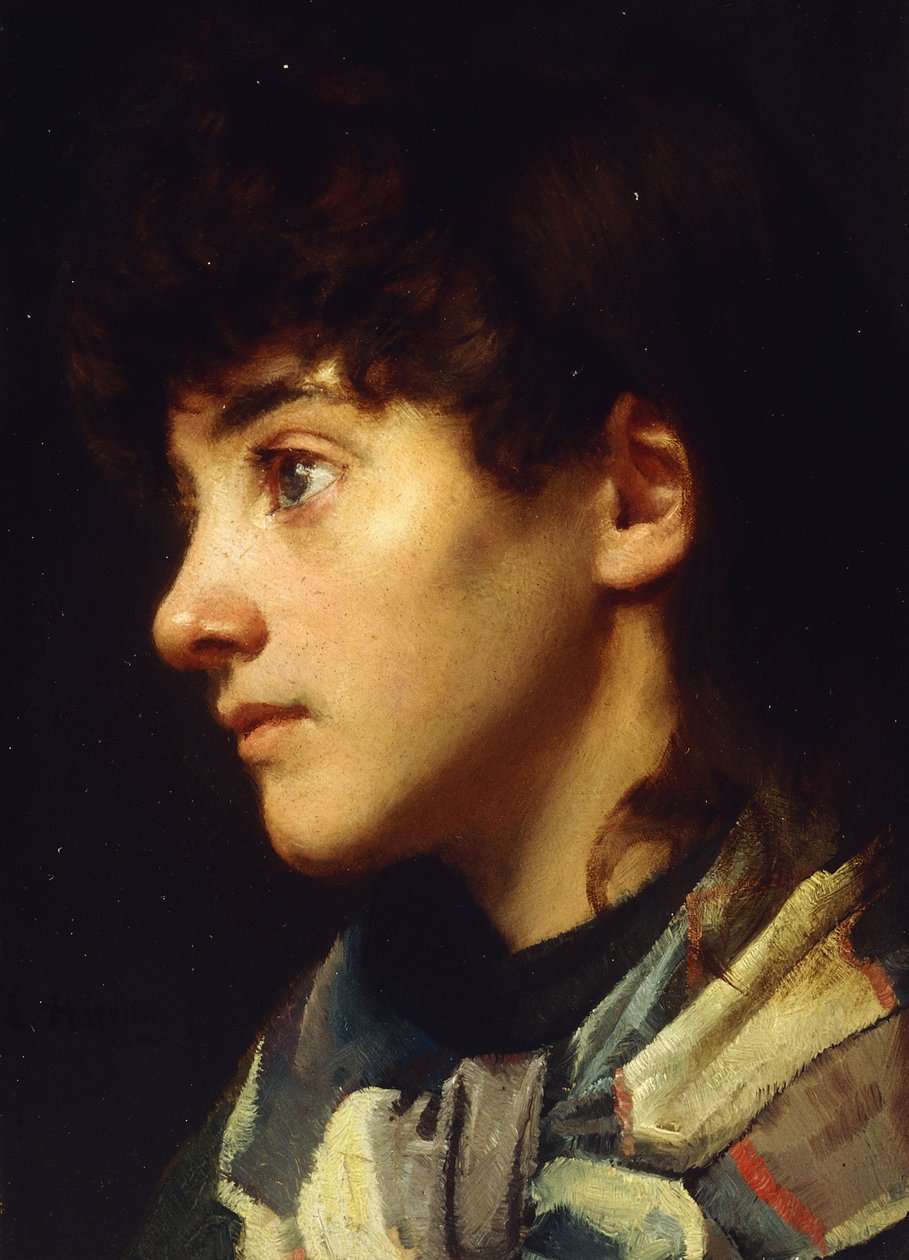 The Newlyn Girl, ca. 1895 av Edwin Harris