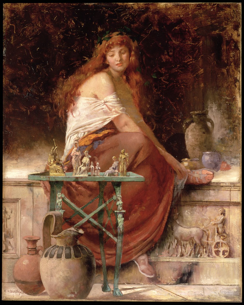 Rødhåret skjønnhet av Edwin Howland Blashfield