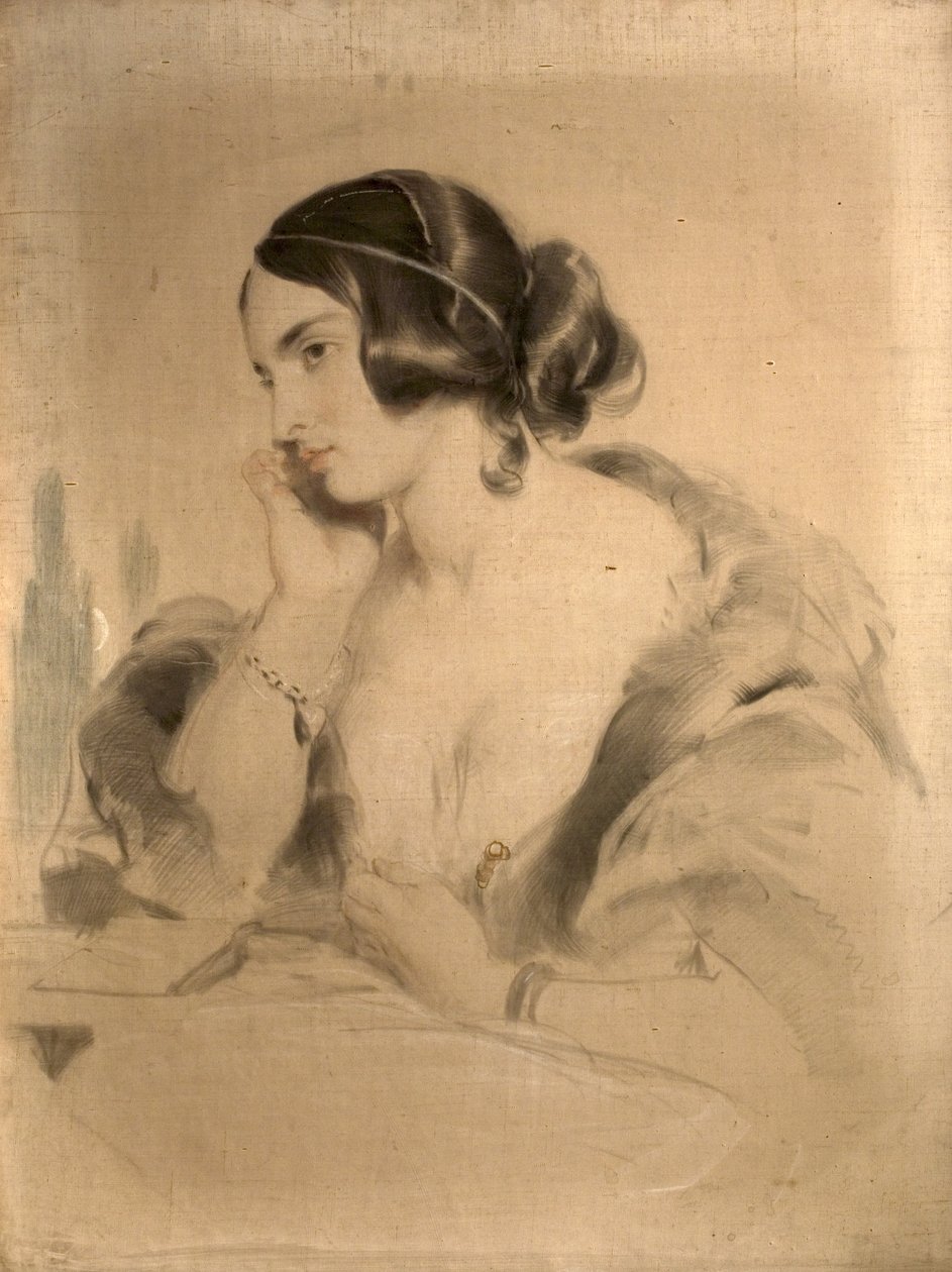 Den ærede fru Norton, ca. 1850 av Edwin Landseer