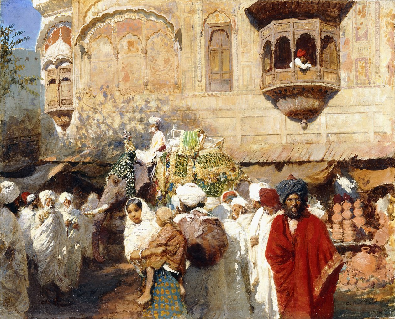 En gate i Jodphur, India, av Edwin Lord Weeks