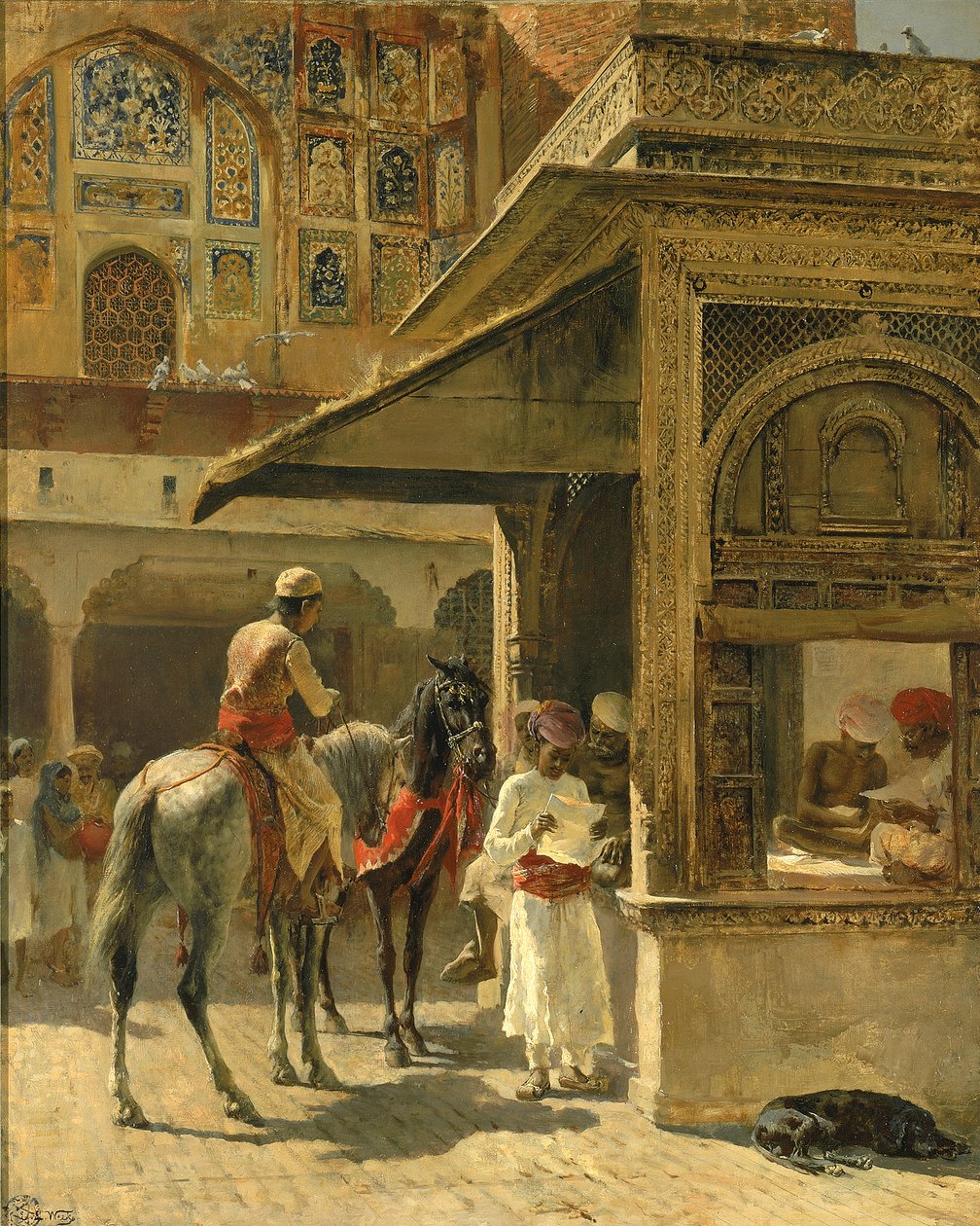 Hindu-kjøpmenn, ca. 1885. av Edwin Lord Weeks