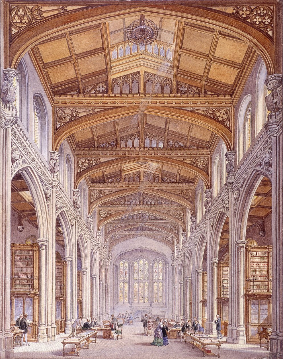 Guildhall Library, London, 1872 av Edwin Thomas Dolby