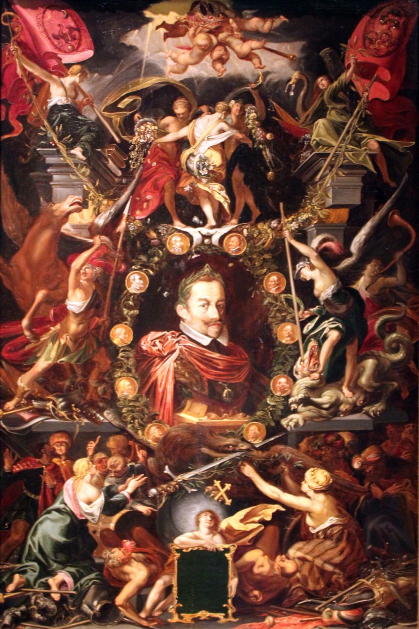 Allegori om keiser Matthias regjering (1557-1619) av Aegidius Sadeler or Saedeler