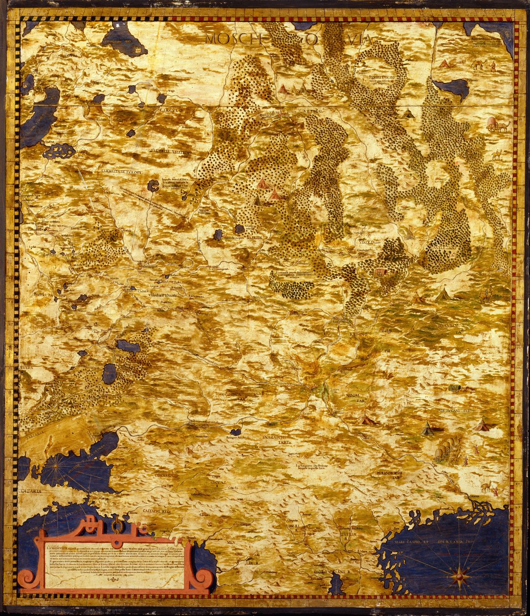 Russland Moscovia, ca. 1565 av Egnazio Danti