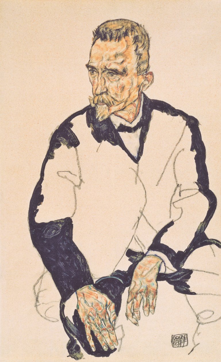 Bildnis Heinrich Benesch av Egon Schiele