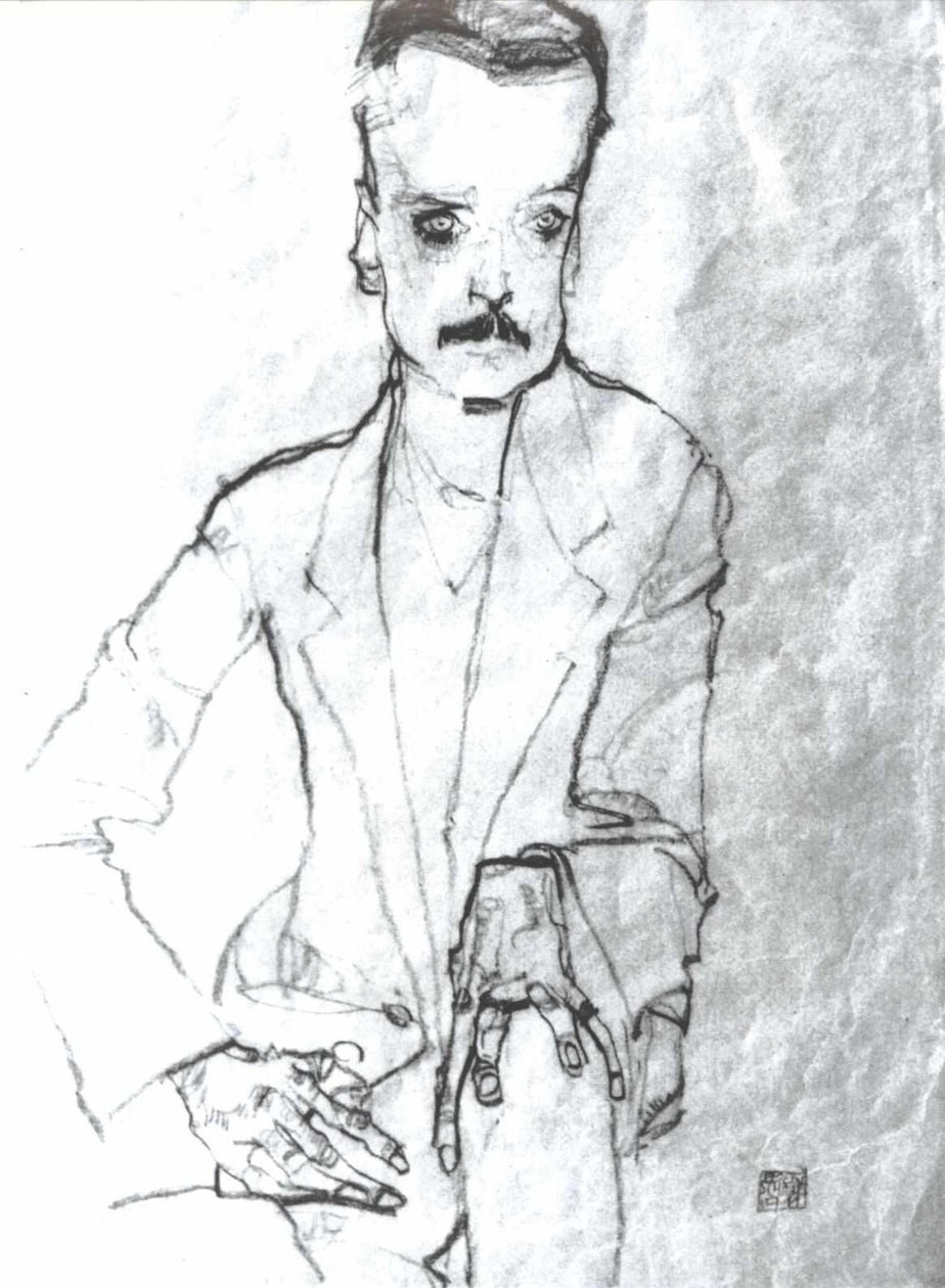 Portrett Eduard Kosmack av Egon Schiele