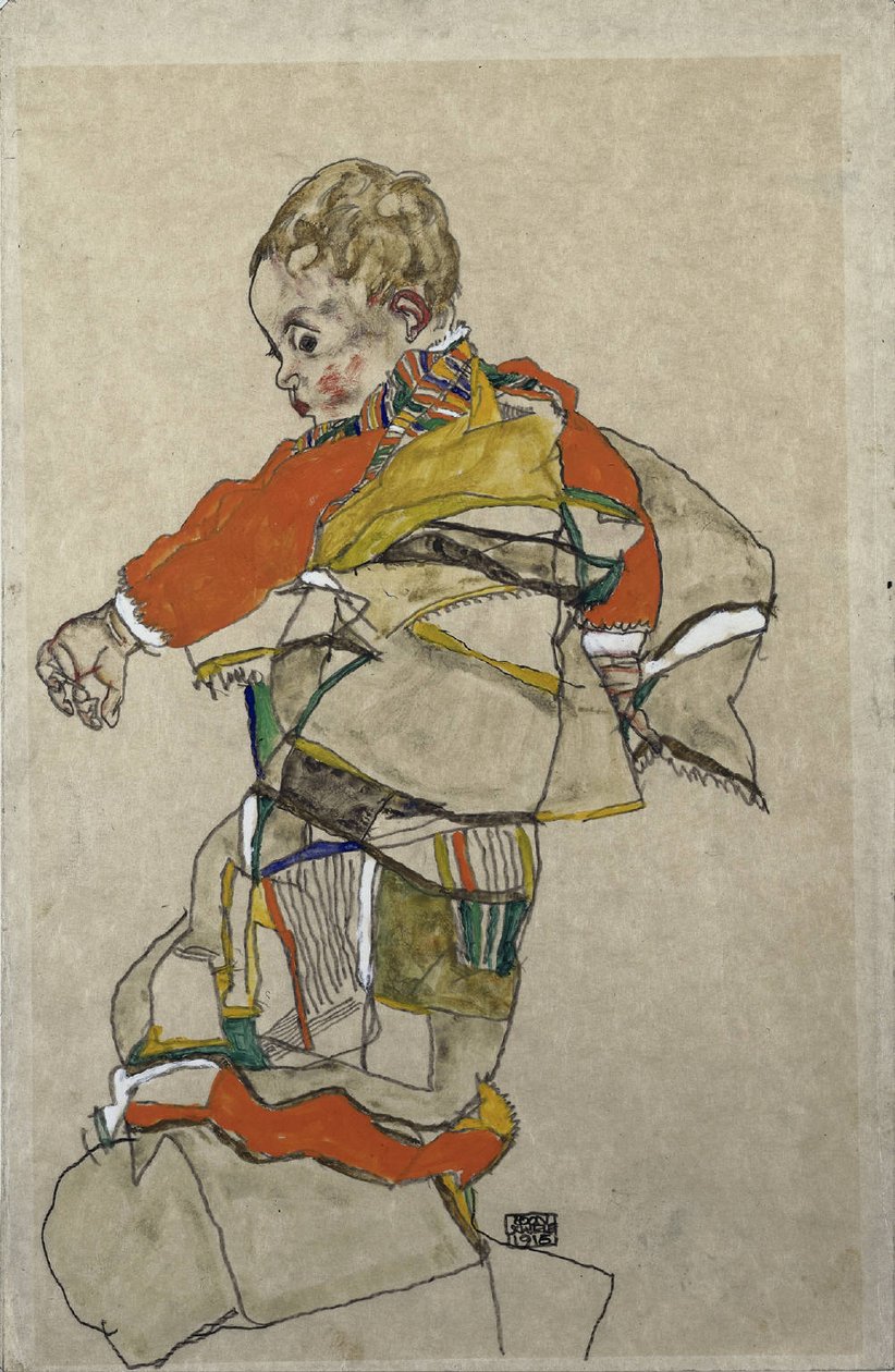 Portrett av et barn av Egon Schiele