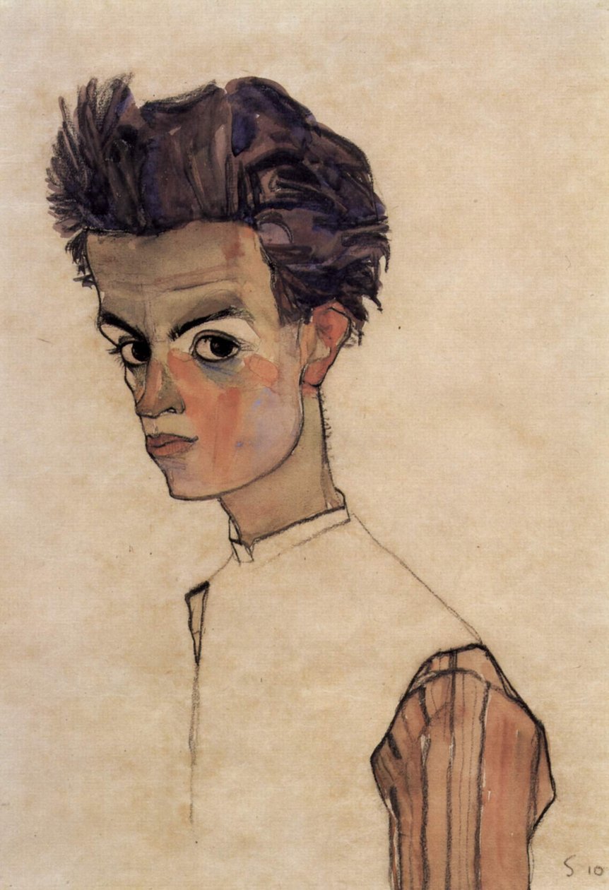 Selvportrett av Egon Schiele