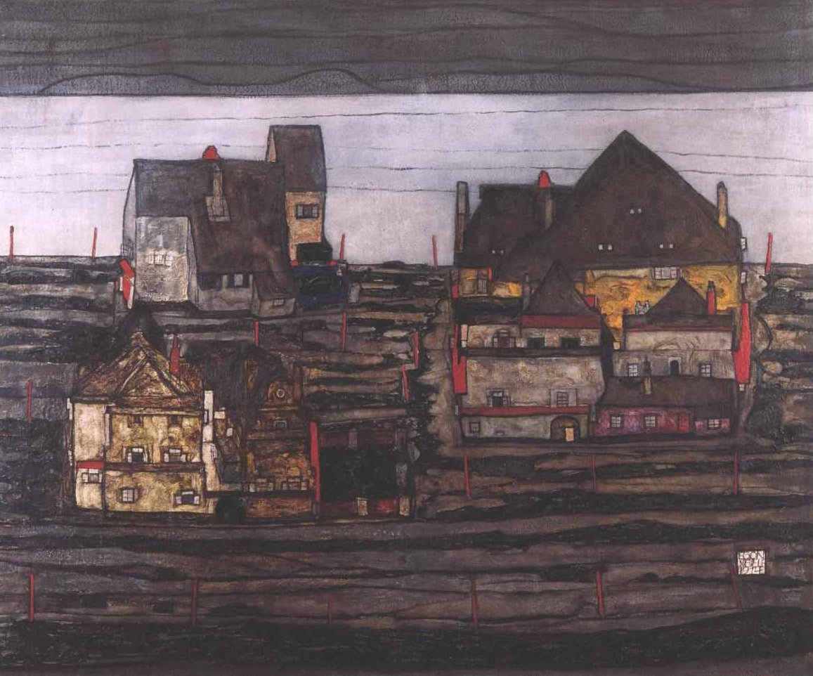 Vorstadt av Egon Schiele