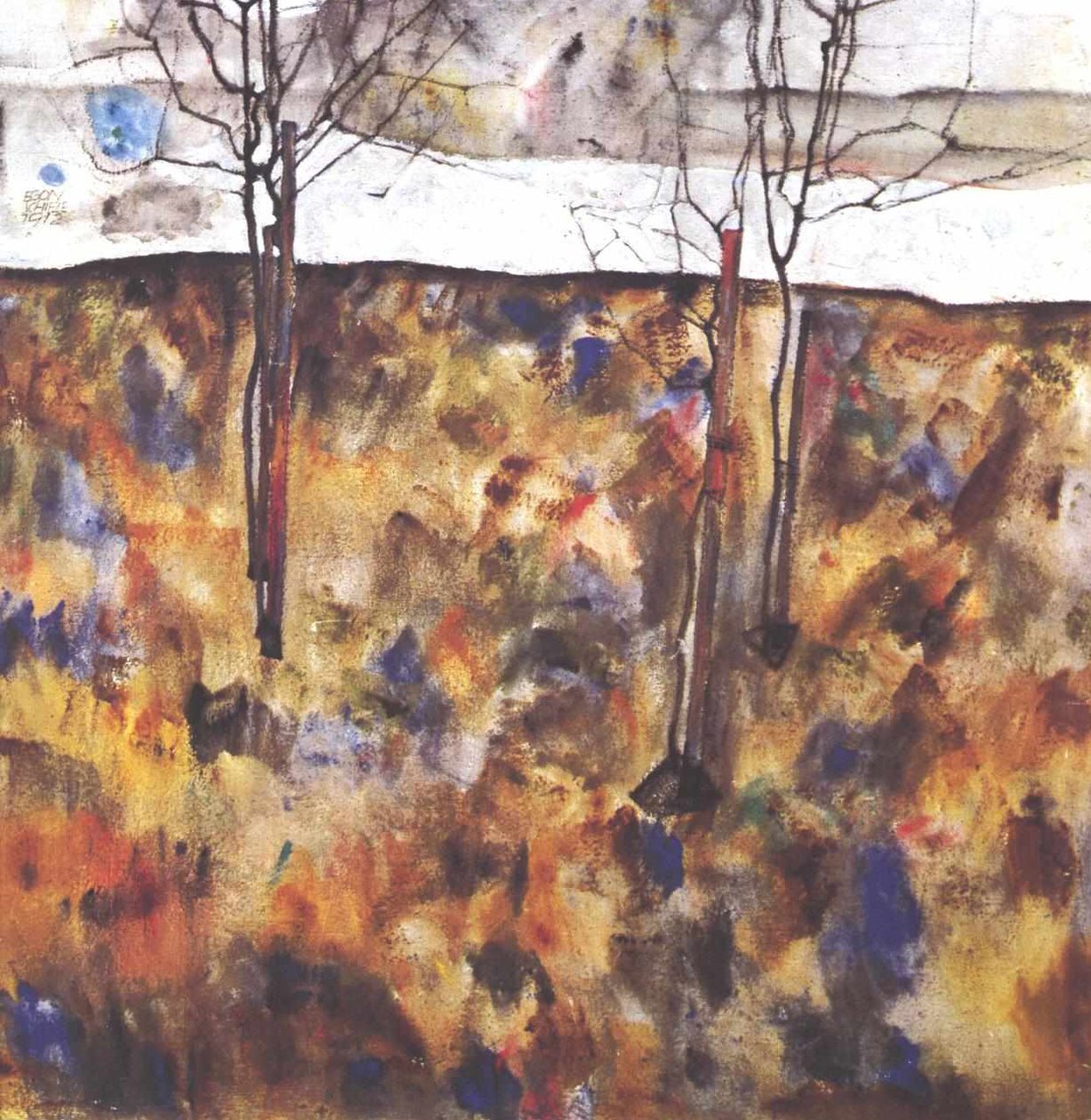Vintertrær av Egon Schiele