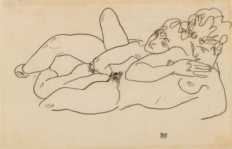 To filer ligger flatt av Egon Schiele