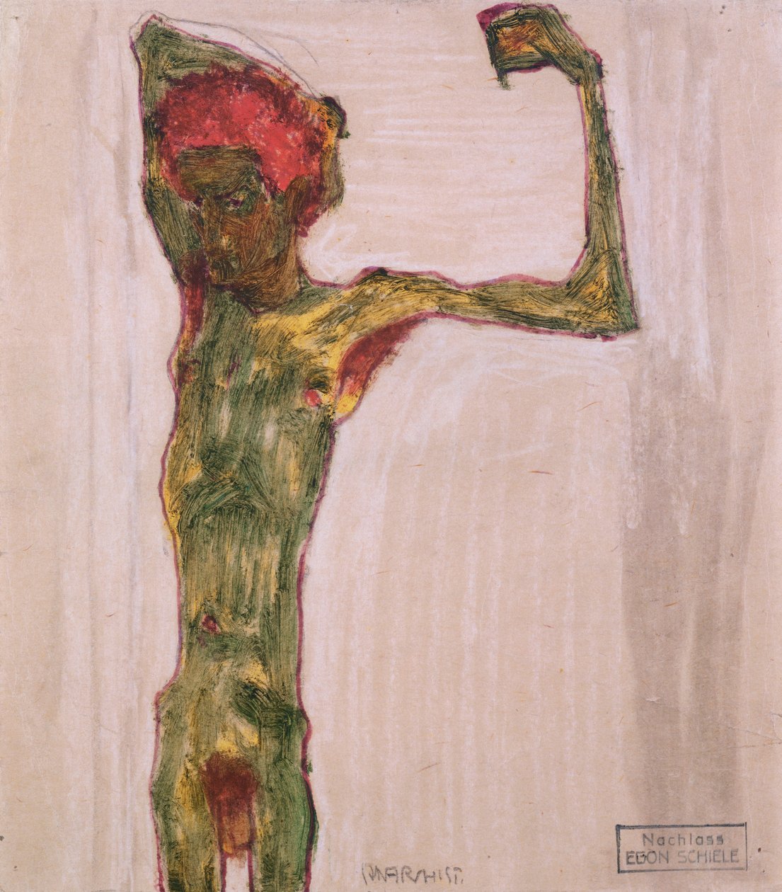 Anarkist, ca. 1909-10 av Egon Schiele