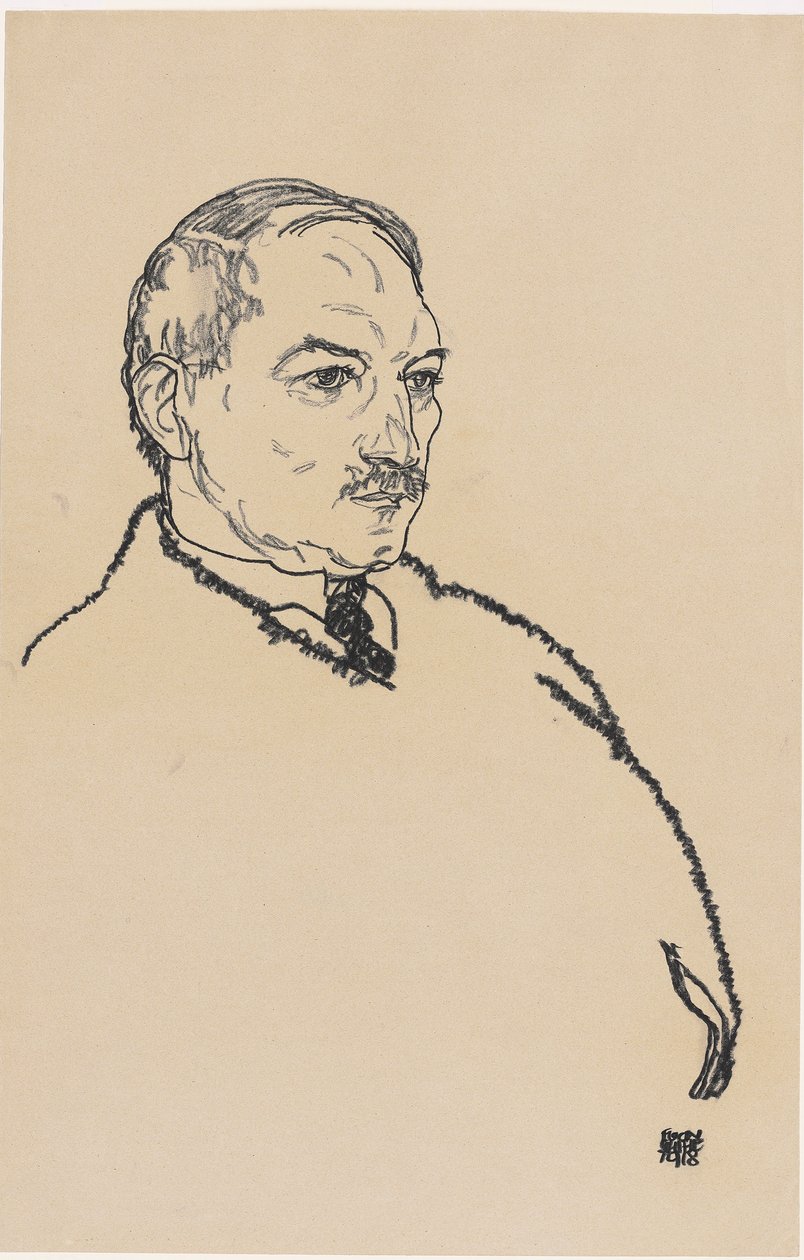 August Lederer, 1918 av Egon Schiele