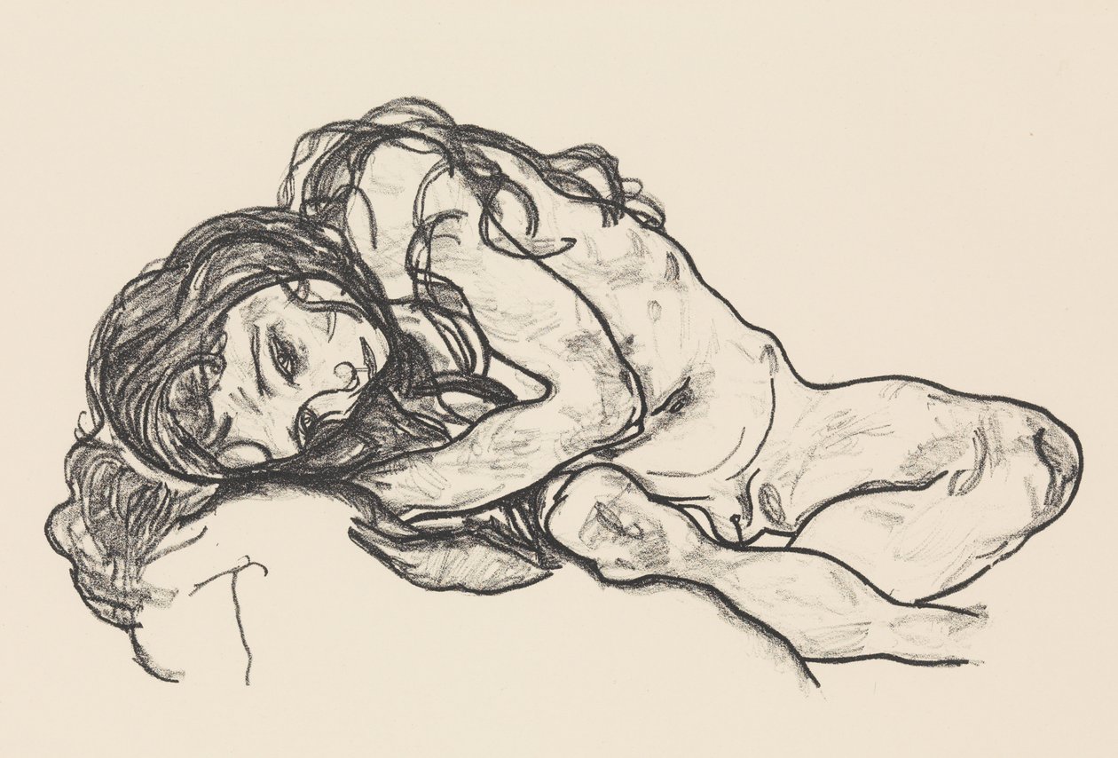 Jente, 1918. av Egon Schiele