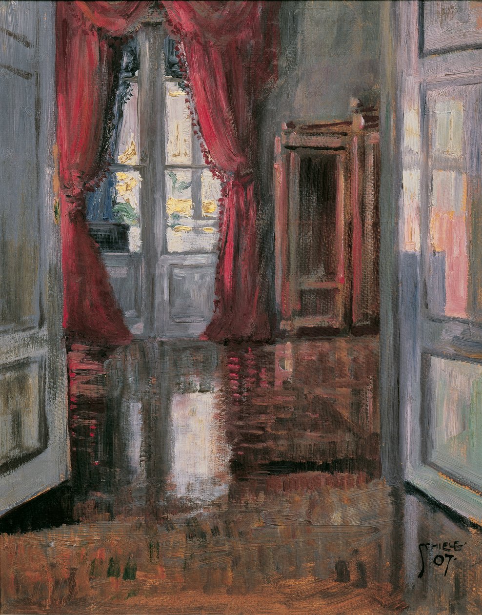 Interiør av Egon Schiele