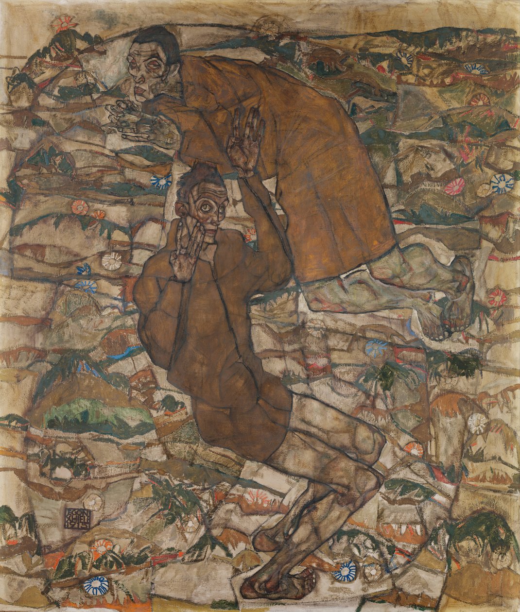 Levitation The Blind II, 1915 av Egon Schiele