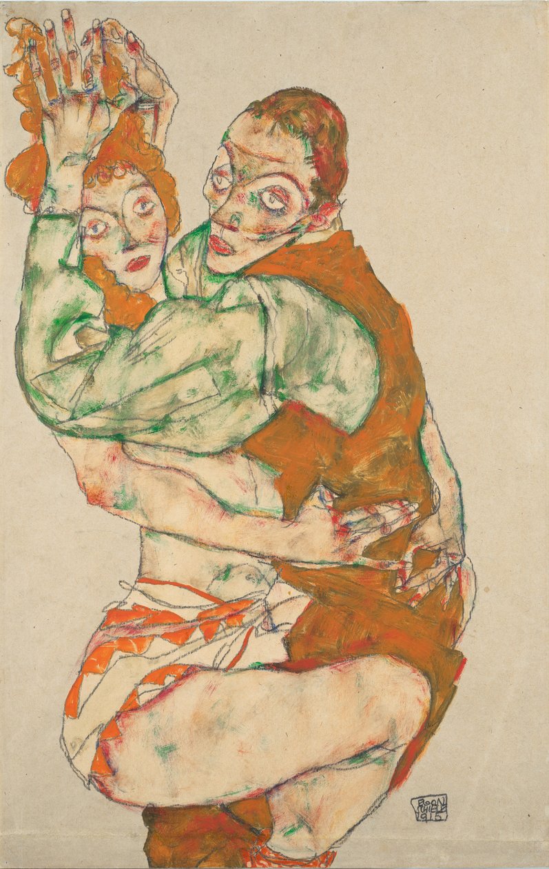 Elsking, 1915 av Egon Schiele