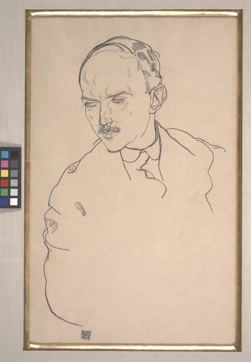 Portrett av Guido Arnot av Egon Schiele