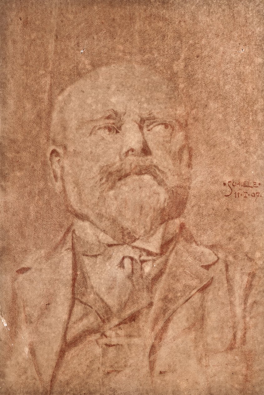 Portrett av en mann, 1907 av Egon Schiele