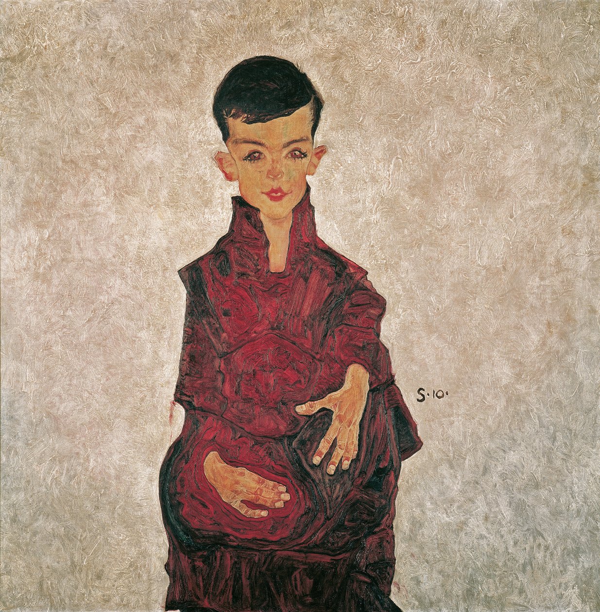 Reiner-gutt (Portrett av Herbert Reiner) av Egon Schiele