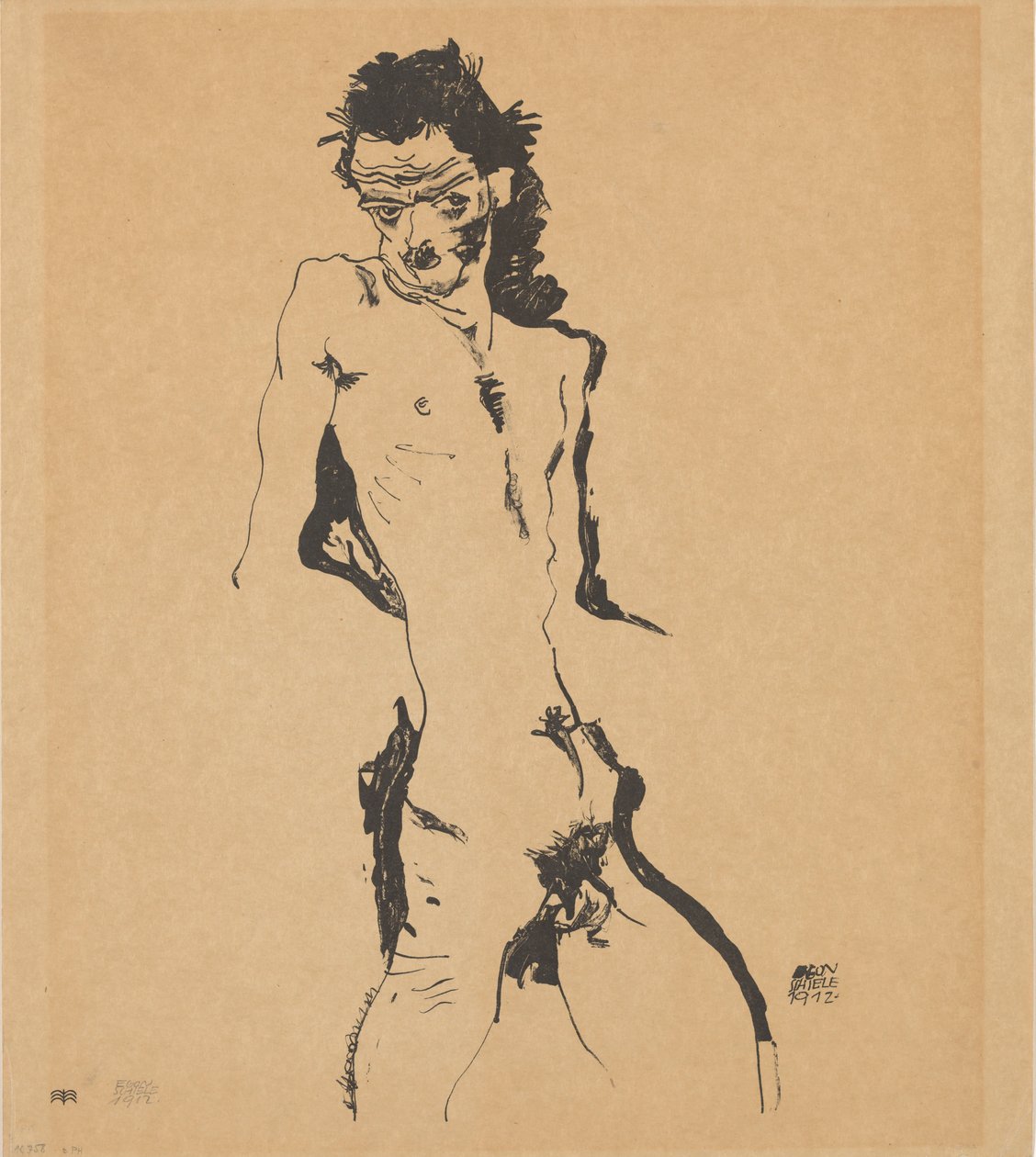 Selvportrett, 1912. av Egon Schiele