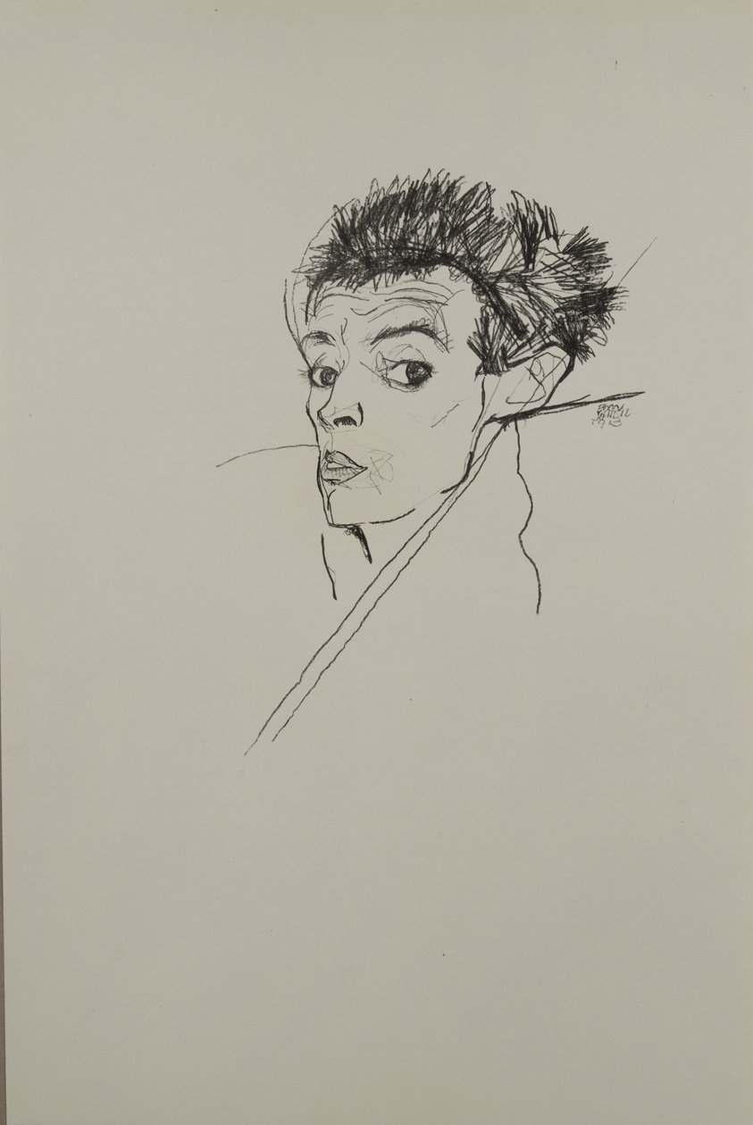 Selvportrett, 1913 av Egon Schiele