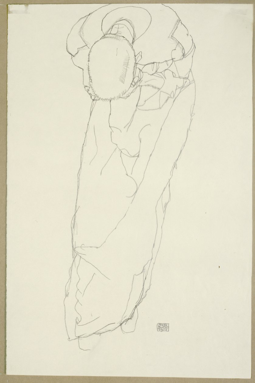 Munken, 1914 av Egon Schiele