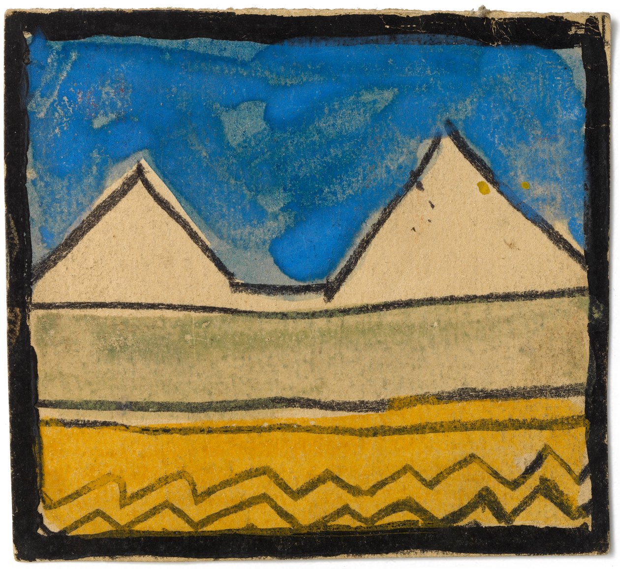 Veggdekorasjonsdesign, 1918 av Egon Schiele