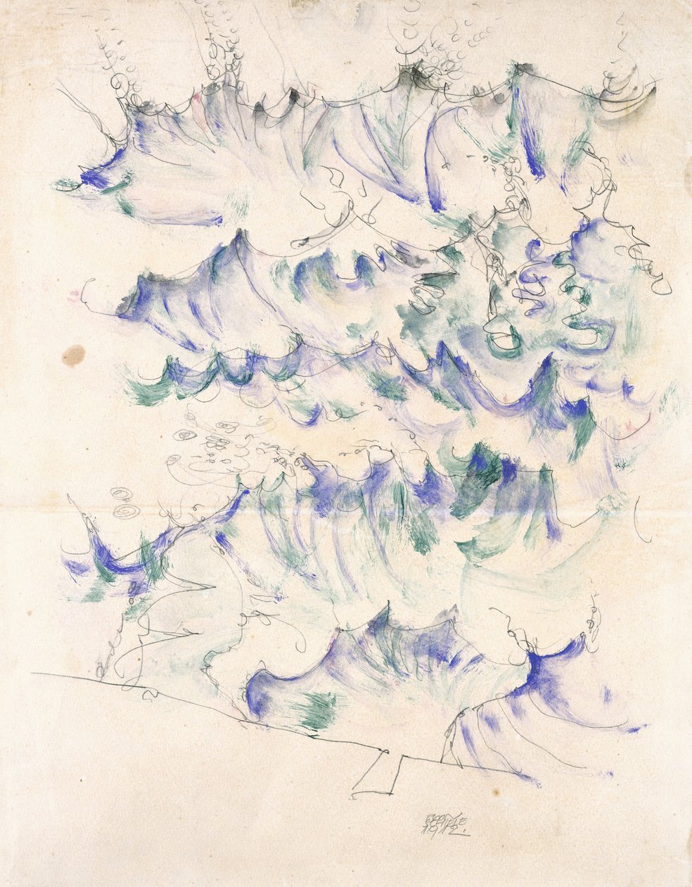 Bølger, 1912 av Egon Schiele