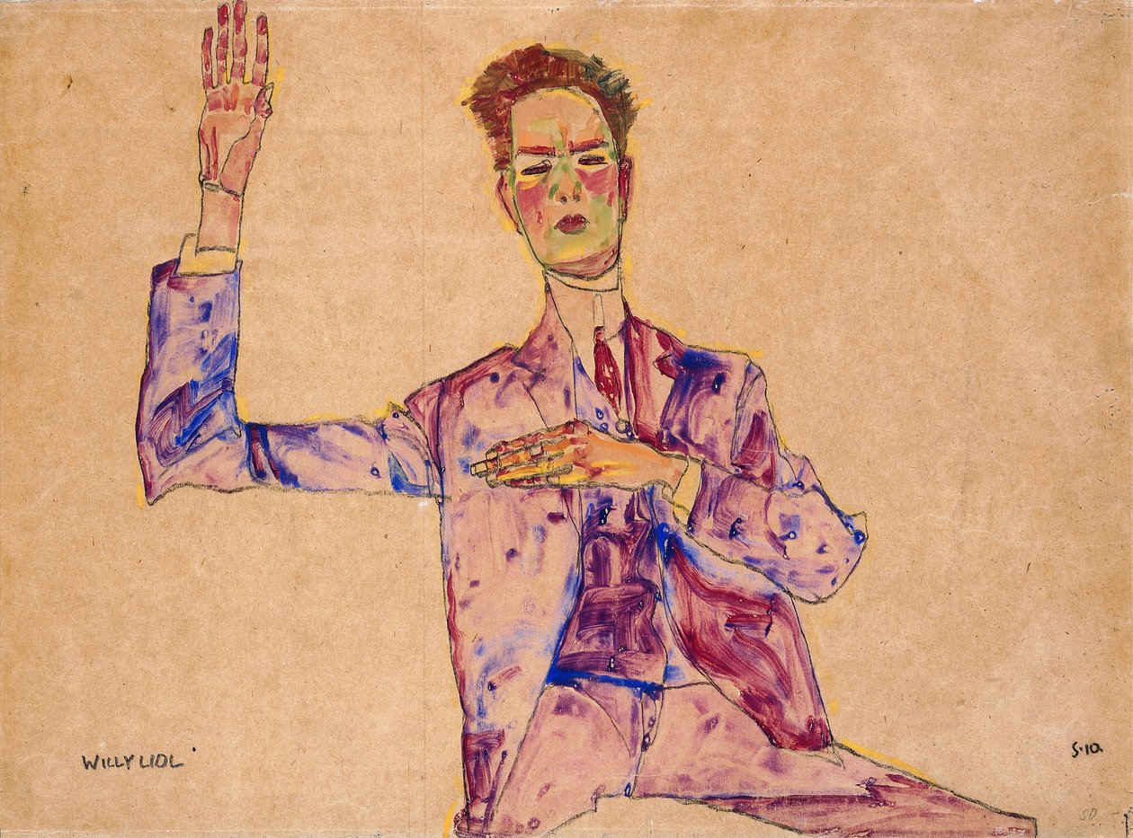 Willy Lidl, 1910 av Egon Schiele