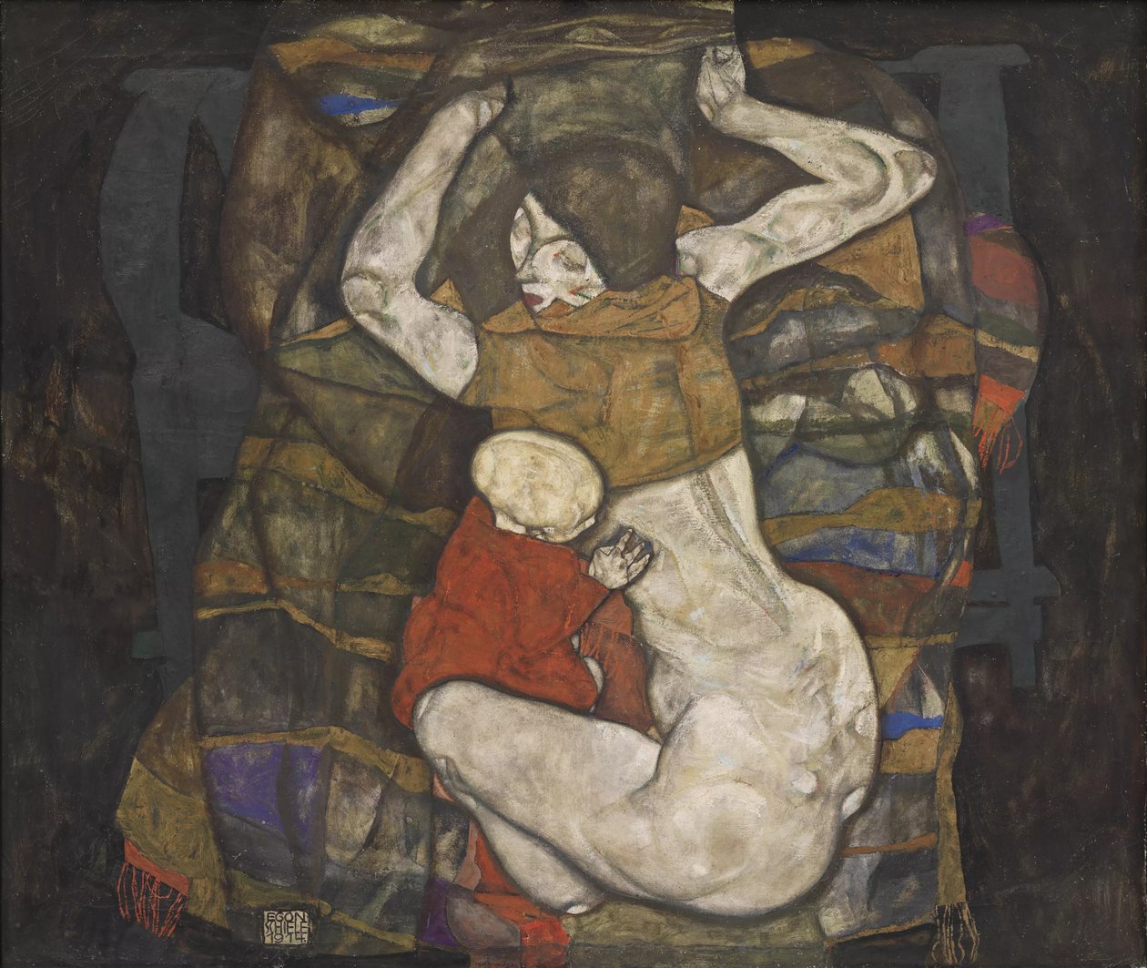 Ung mor, 1914. av Egon Schiele