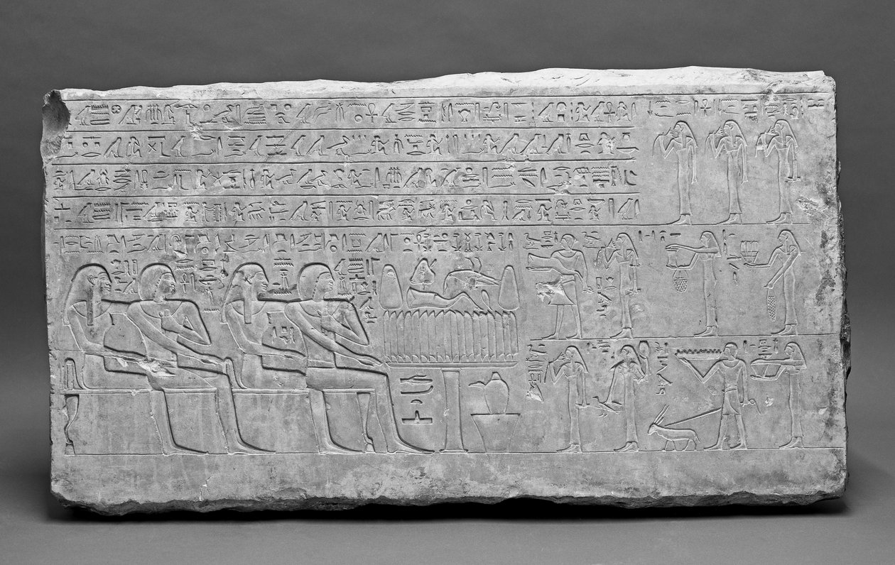 Stela, Middle Kingdom (kalkstein) av Egyptian 12th Dynasty