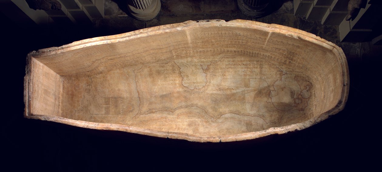 Sarkofagen til Seti I, ca. 1279 f.Kr. alabast av Egyptian 19th Dynasty