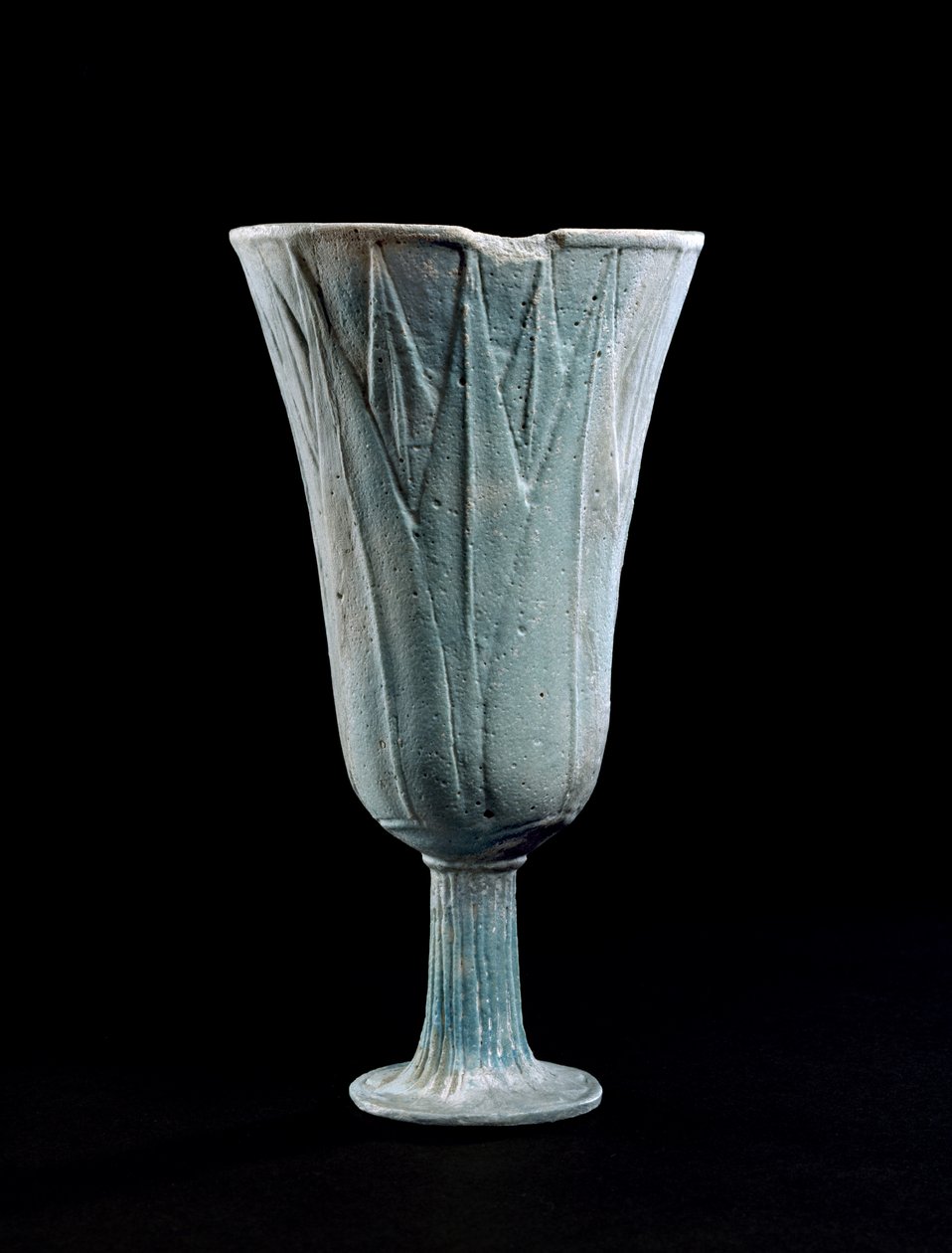 Fajansebeger i form av en lotusblomstfajanse av Egyptian 22nd Dynasty