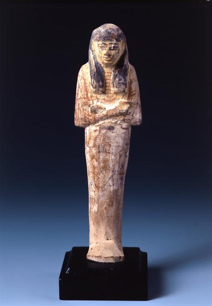 Shabti-figur (malt stein) av Egyptian