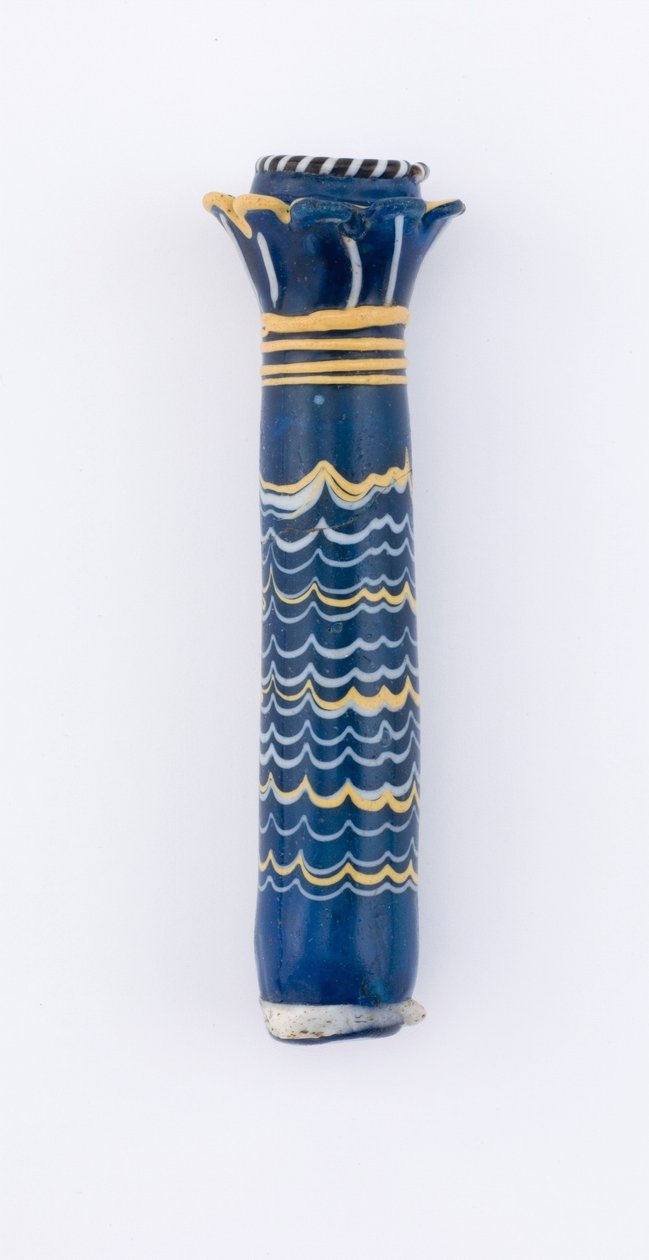 Flask, New Kingdom, ca. 1400–1300 f.Kr. (glass) av Egyptian 18th Dynasty