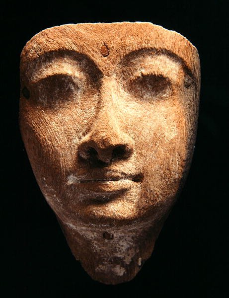 Maske, New Kingdom (tre) av Egyptian 18th Dynasty