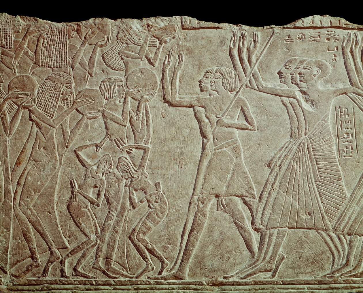 Farvel til den avdøde (lav lettelse av Egyptian 19th Dynasty