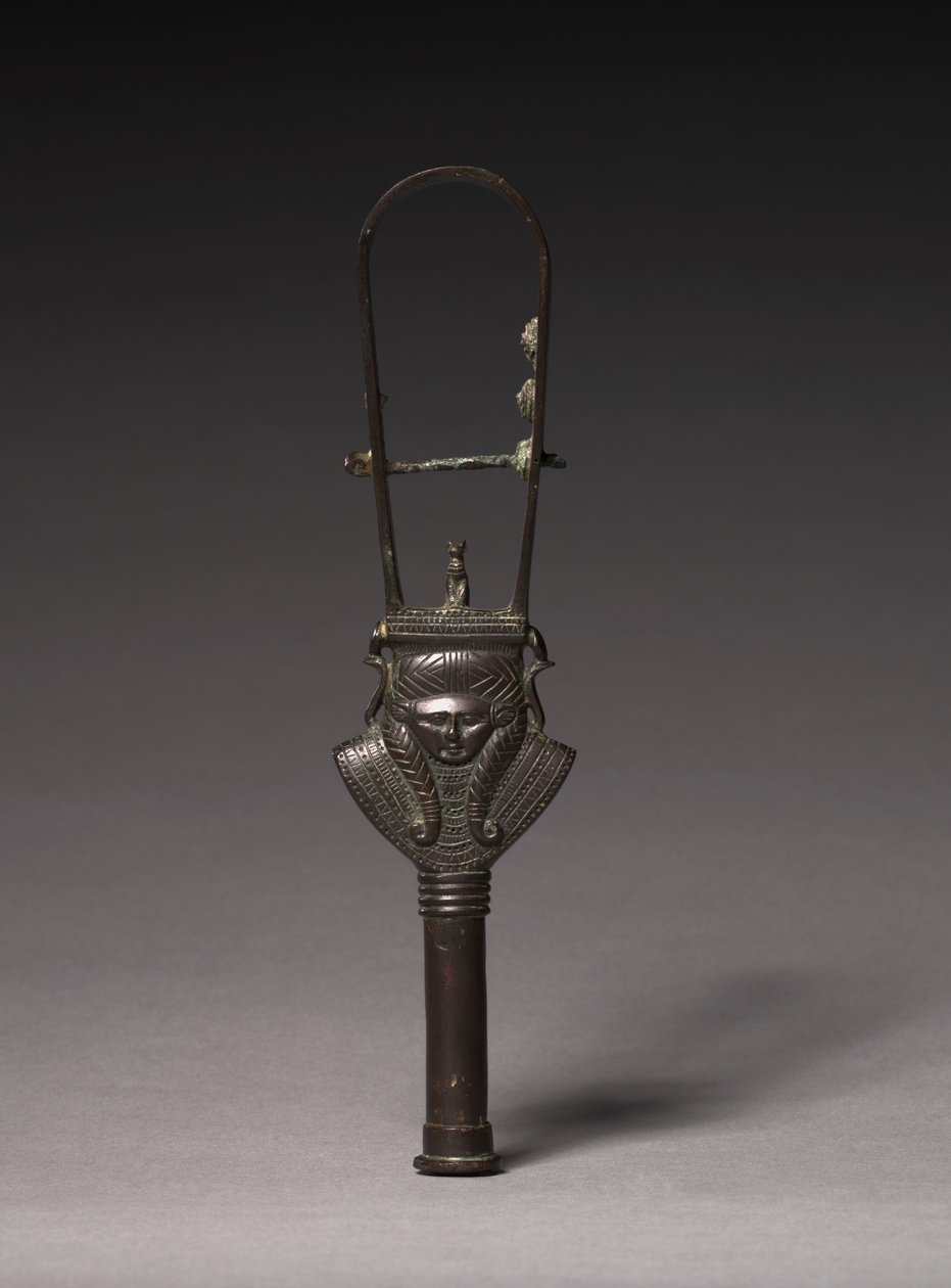 Buet Sistrum, 380-343 f.Kr av Egyptian 30th Dynasty