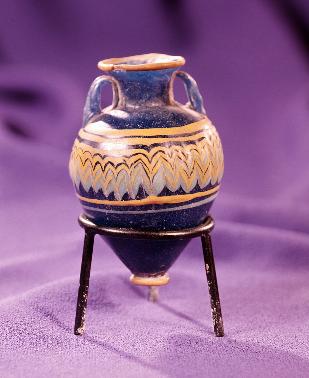 Amphora, 3.-4. århundre f.Kr. (glass) av Egyptian Egyptian